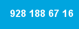 928 188 67 16 928 188 67 16